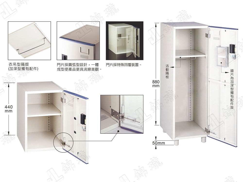 多用途鋼製組合式置物櫃KDF-203